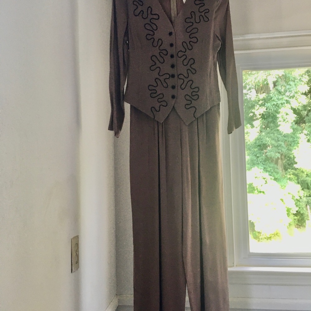 SCARLETT VTG Embroidered Top Tall Jumpsuit
